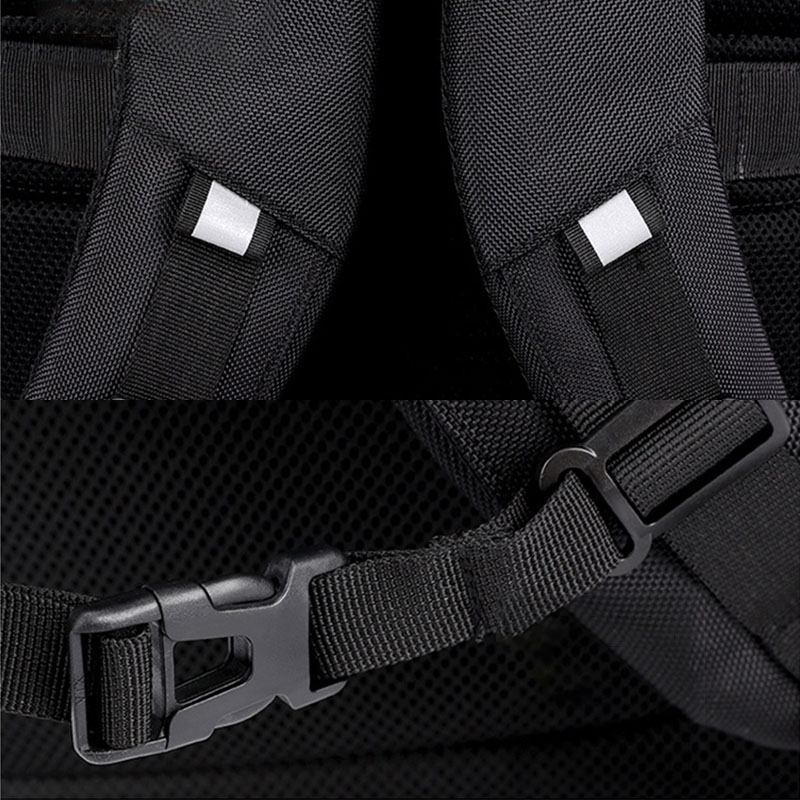 Män Stor Kapacitet Mukti-layer Vattentät Multifunktionell Ryggsäck Handväska Med Usb-laddningsport