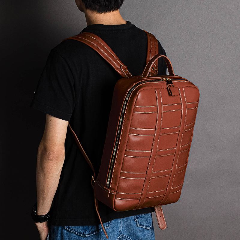 Män Stor Kapacitet Multifunktionell Business Bag Ryggsäck Handväska Kontorsarbete
