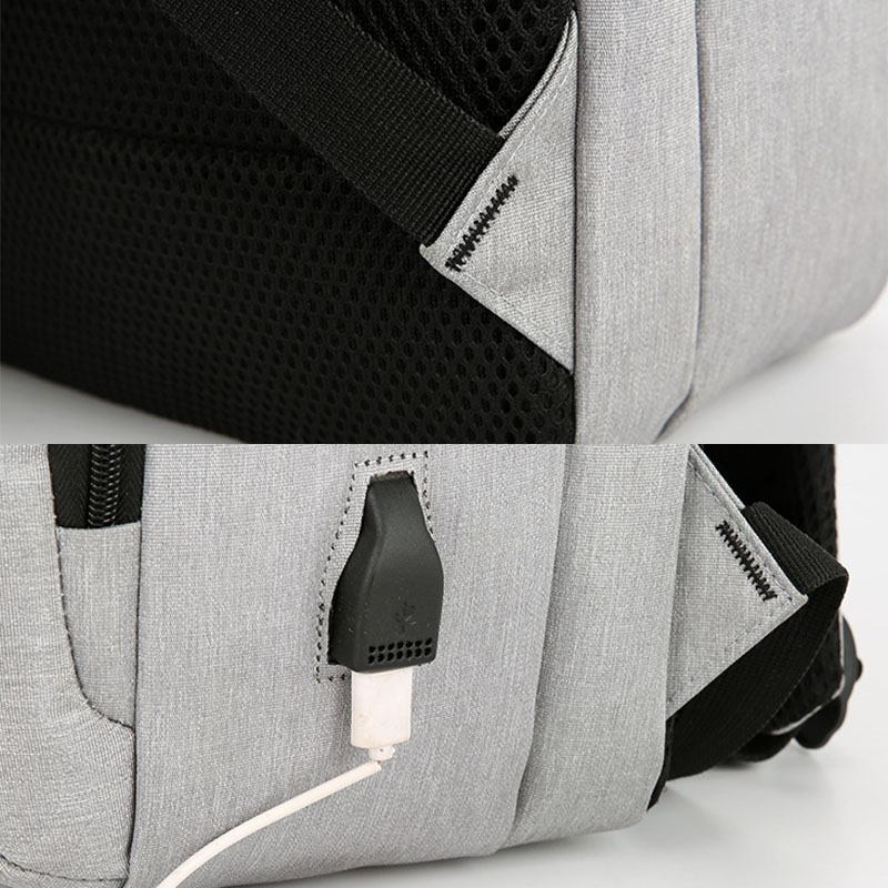 Män Usb-laddning Vattentät Stor Kapacitet Affärsresor 16 Tums Bärbar Datorväska Resväska Ryggsäck