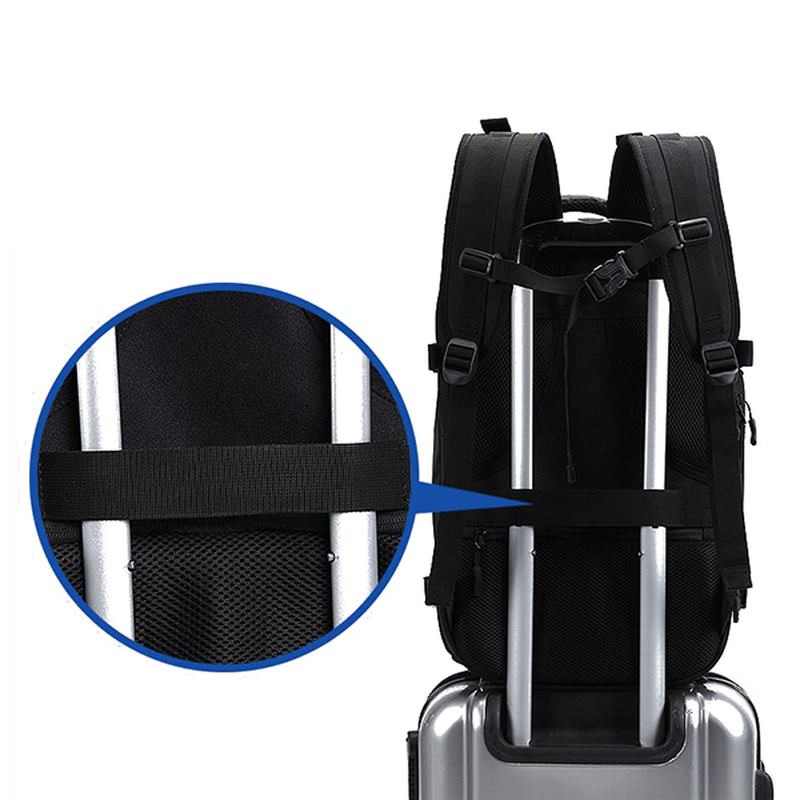 Oxford Stor Kapacitet Vattentät Utomhus Rese Camping 17.3 Inches Laptop Bag Ryggsäck