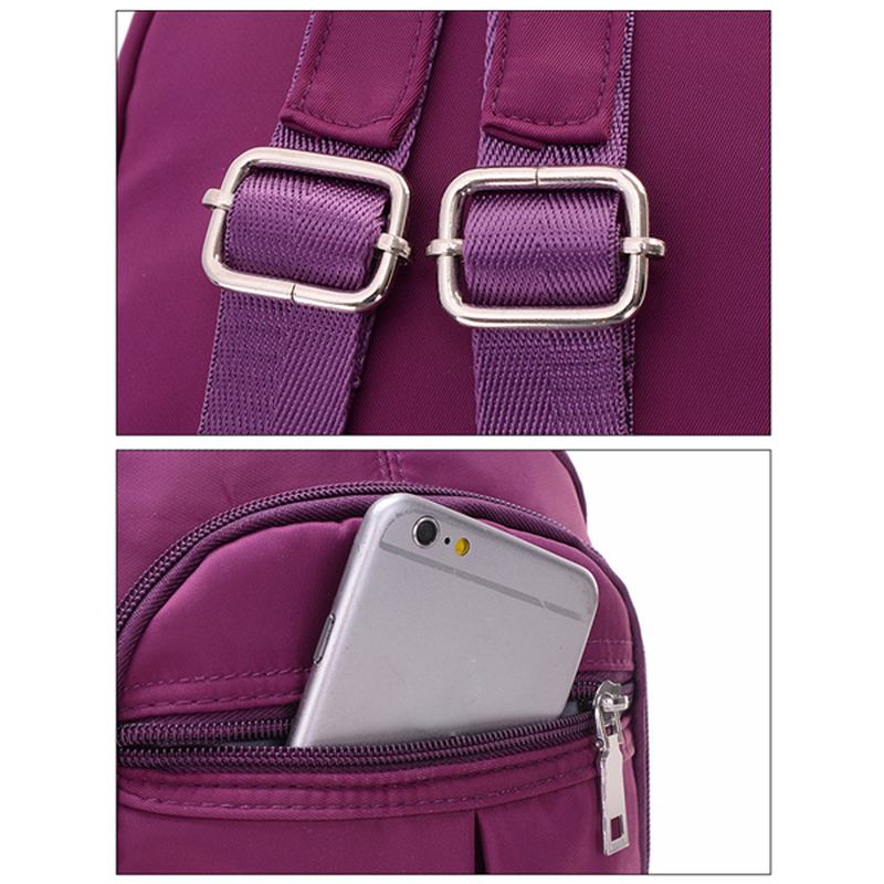 Vattentät Nylon Multi-purpose Axelväska Ryggsäck Bröst Diagonal Paket Twill Väska