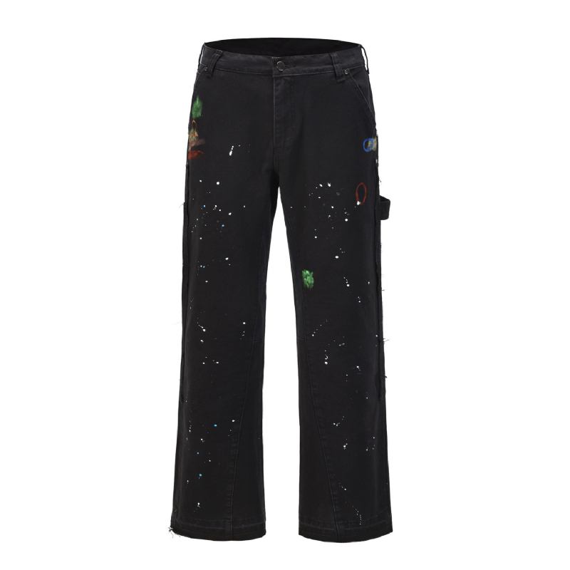 Cargo Pants Retrofit Style Inkjet Flared Byxor