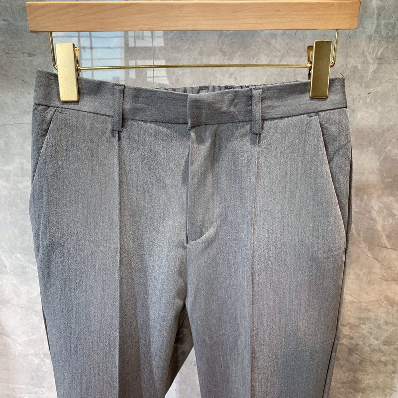 Casual Cropped Byxor För Män Raka Byxor