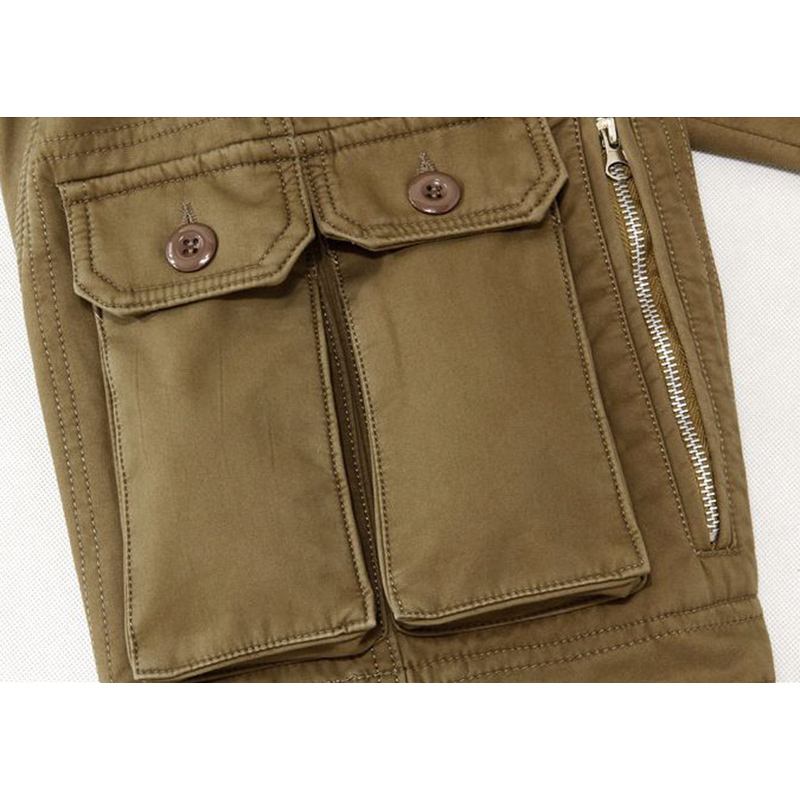 Casual Fleece För Män Vattentäta Förtjockade Taktiska Byxor