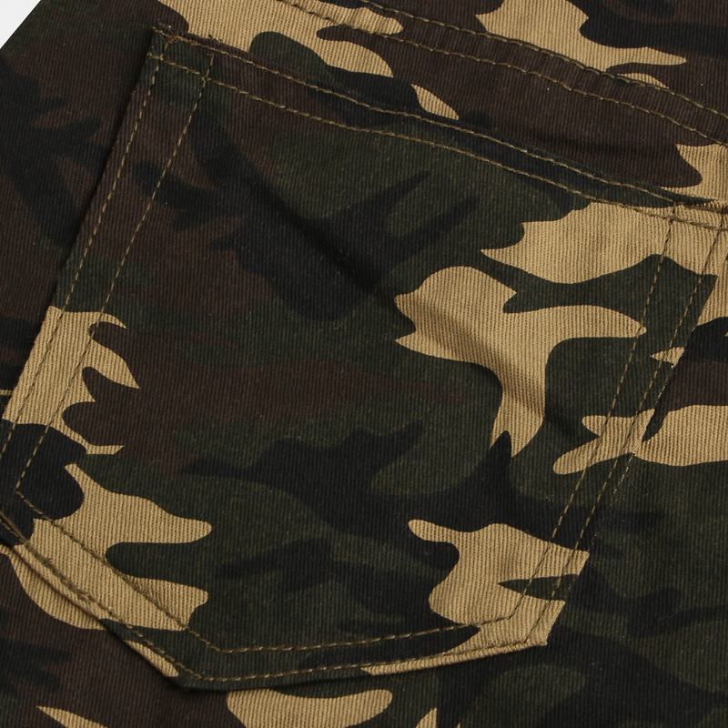 Herr Camo Tryckt Ankel Lång Elastisk Casual Jumpsuits Hängselbyxor