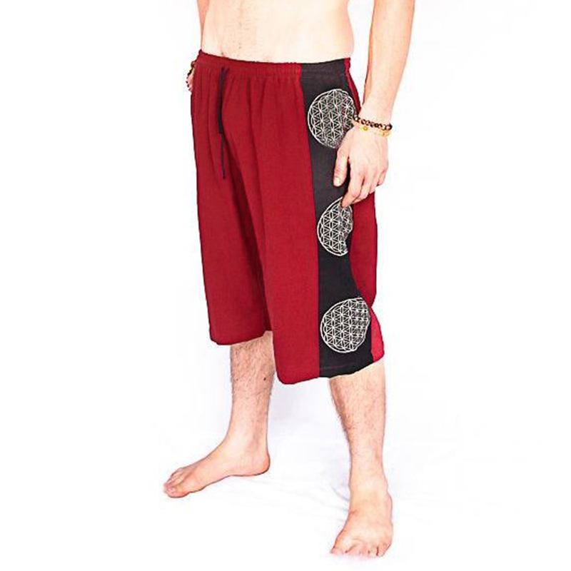 Herr Retrotryckt Beach Holiday Casual Shorts Andas Snabbtorka Half Pants
