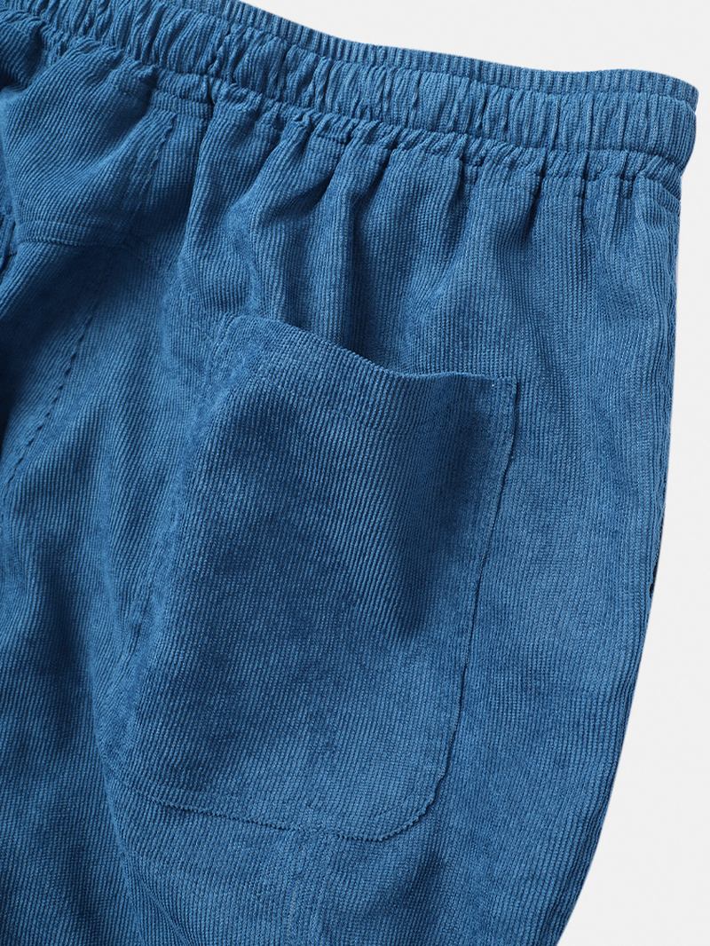 Herr Sidoficka Elastisk Midja Loose Cargo Byxor