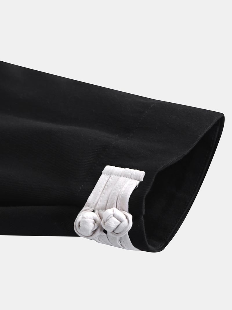 Mäns Kinesisk Stil Nytt Löst Harem Bomull Casual Mode Fötter Enfärgad National Wind Linen Byxor