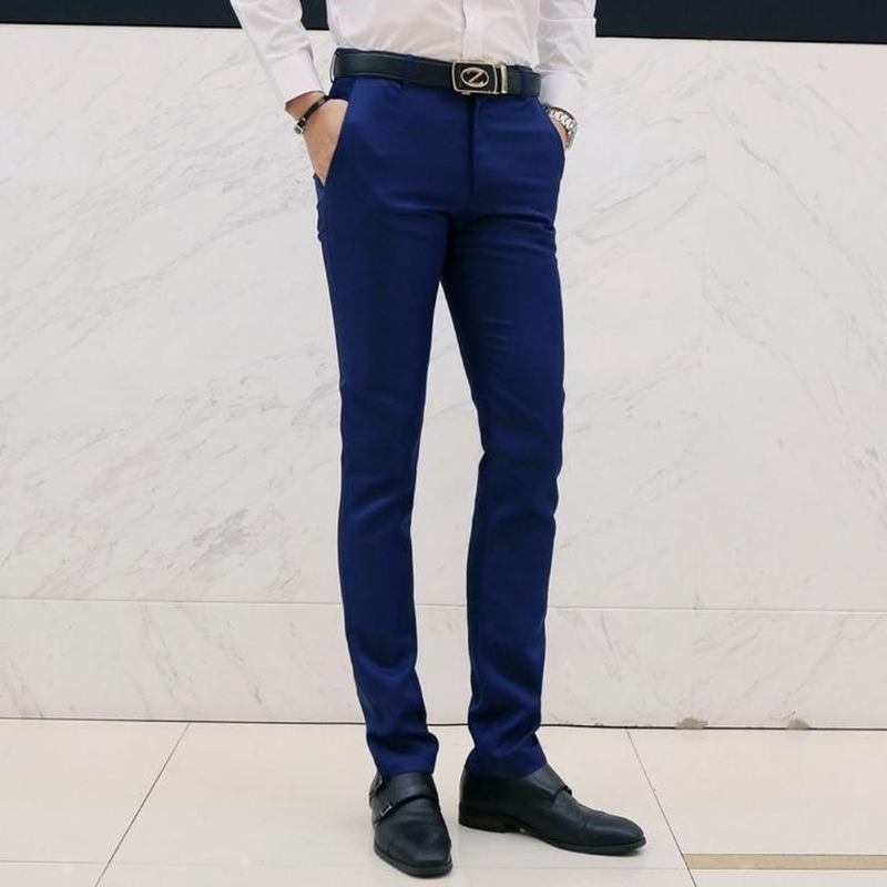 Mode Enkel Kostym Casual Byxor
