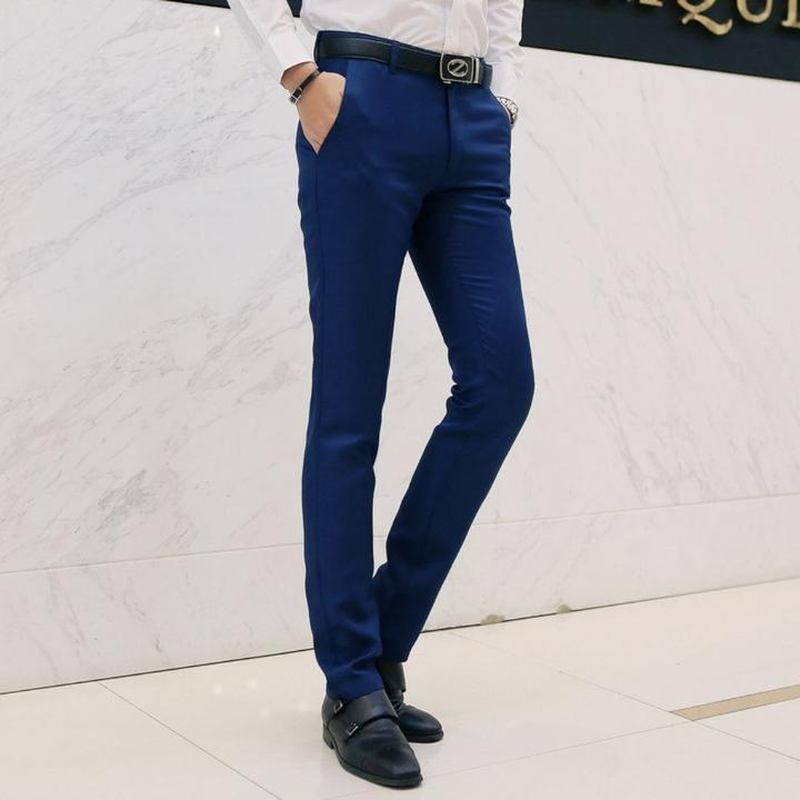 Mode Enkel Kostym Casual Byxor