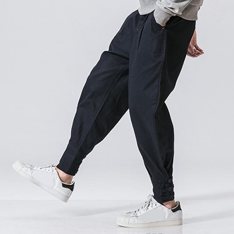 National Retro Fit Jogger Casual Byxor För Män