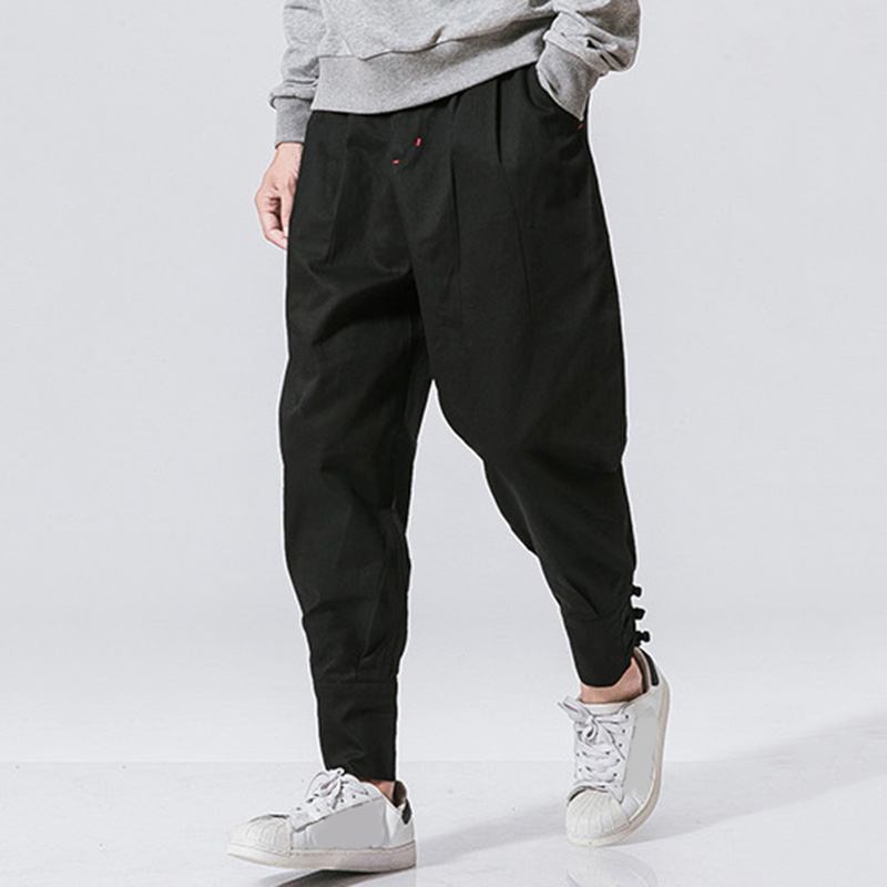 National Retro Fit Jogger Casual Byxor För Män