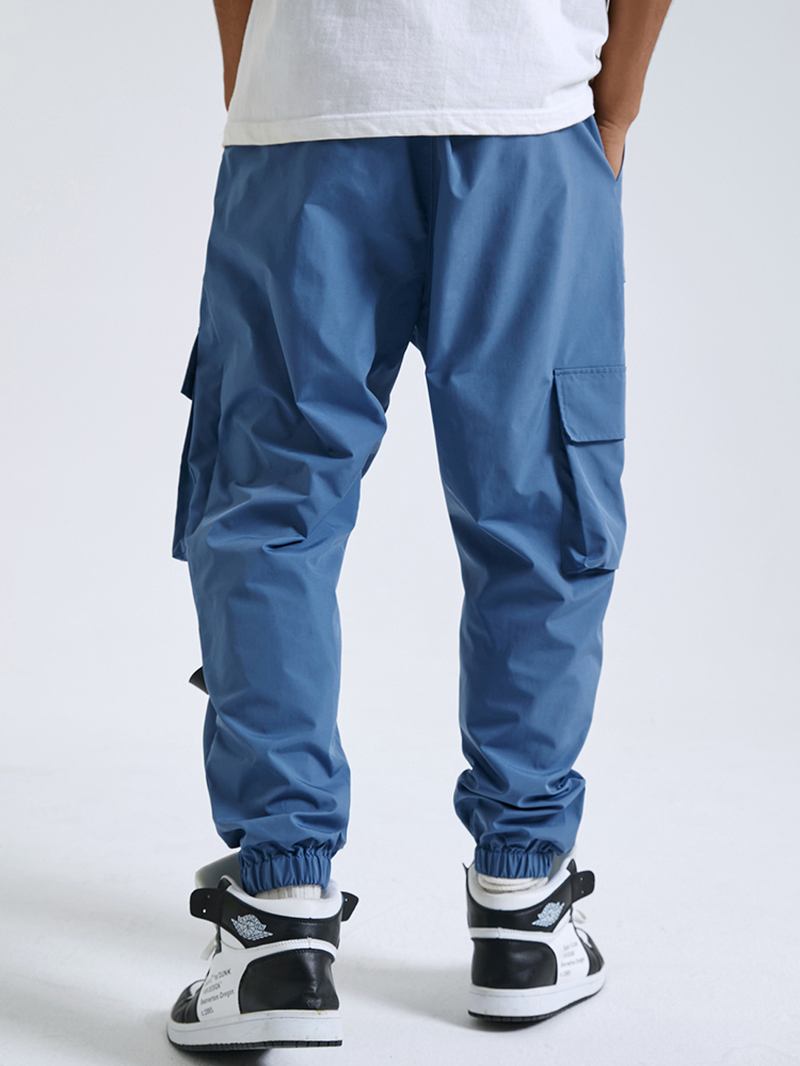 Solid Tactical Casual Tejpade Cargo Byxor Med Ficka