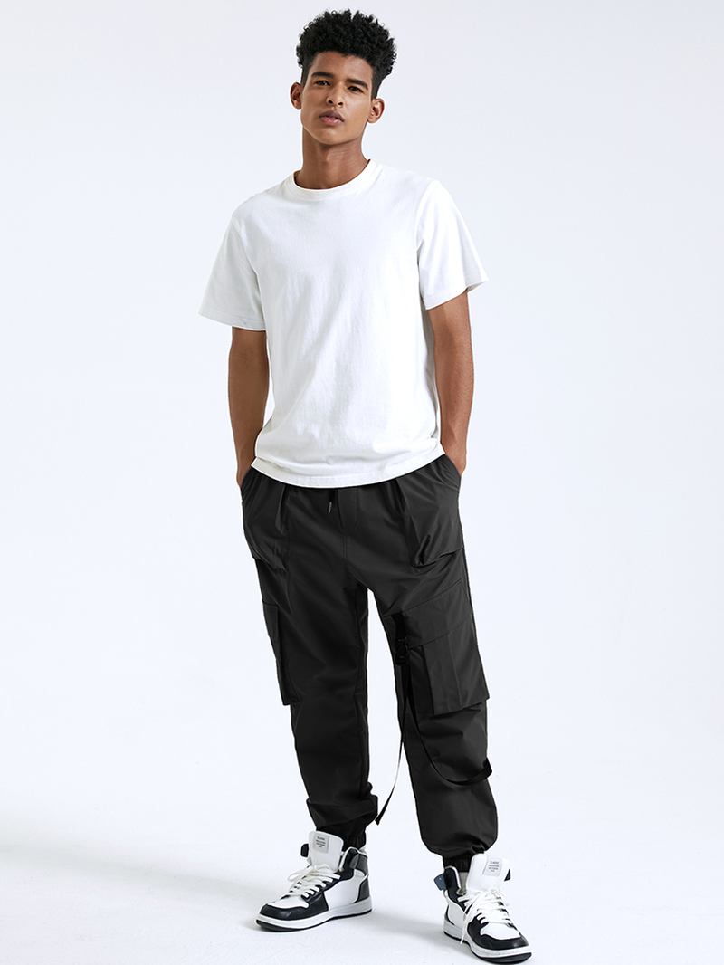 Solid Tactical Casual Tejpade Cargo Byxor Med Ficka