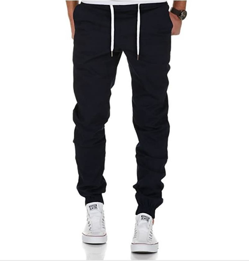 Tethered Elastic Sports Workwear Casual Byxor För Män