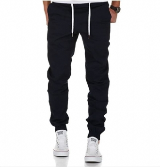 Tethered Elastic Sports Workwear Casual Byxor För Män
