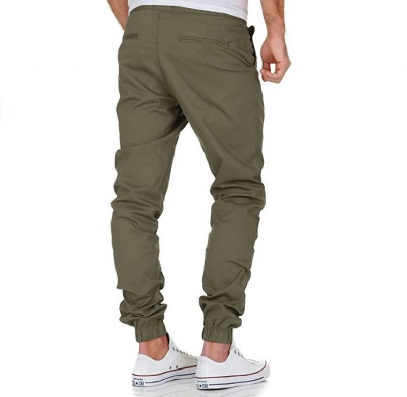 Tethered Elastic Sports Workwear Casual Byxor För Män
