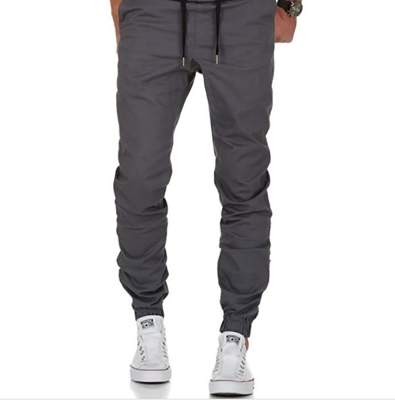 Tethered Elastic Sports Workwear Casual Byxor För Män