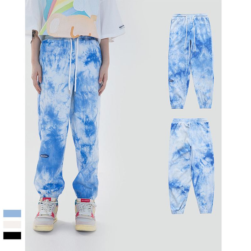 Tie-dye Ink Lössittande National Trend Casual Byxor